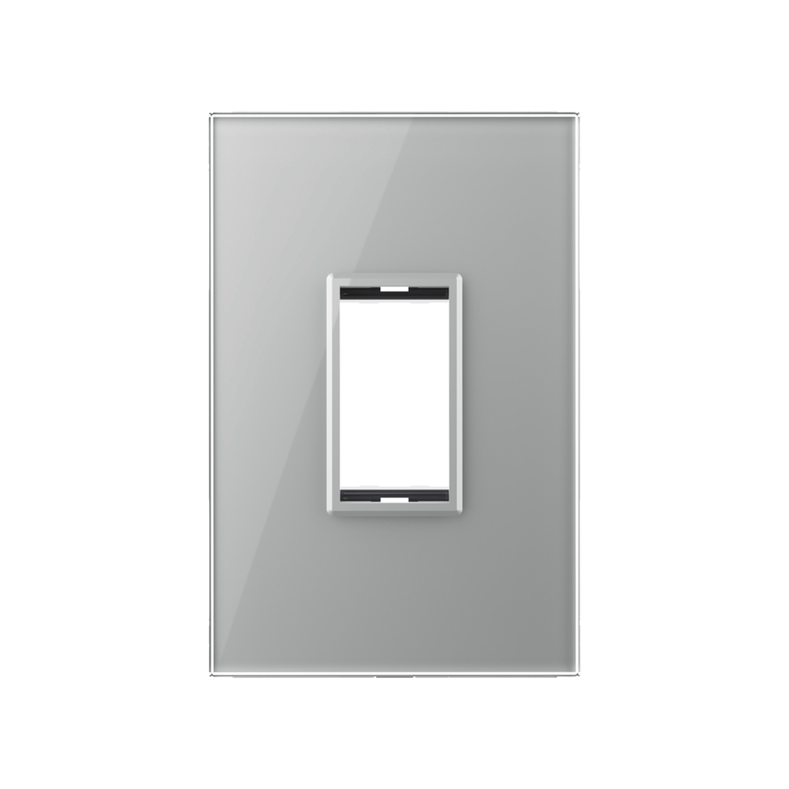 Rama din sticla Livolo standard Italian 1 modul - Serie noua, gri