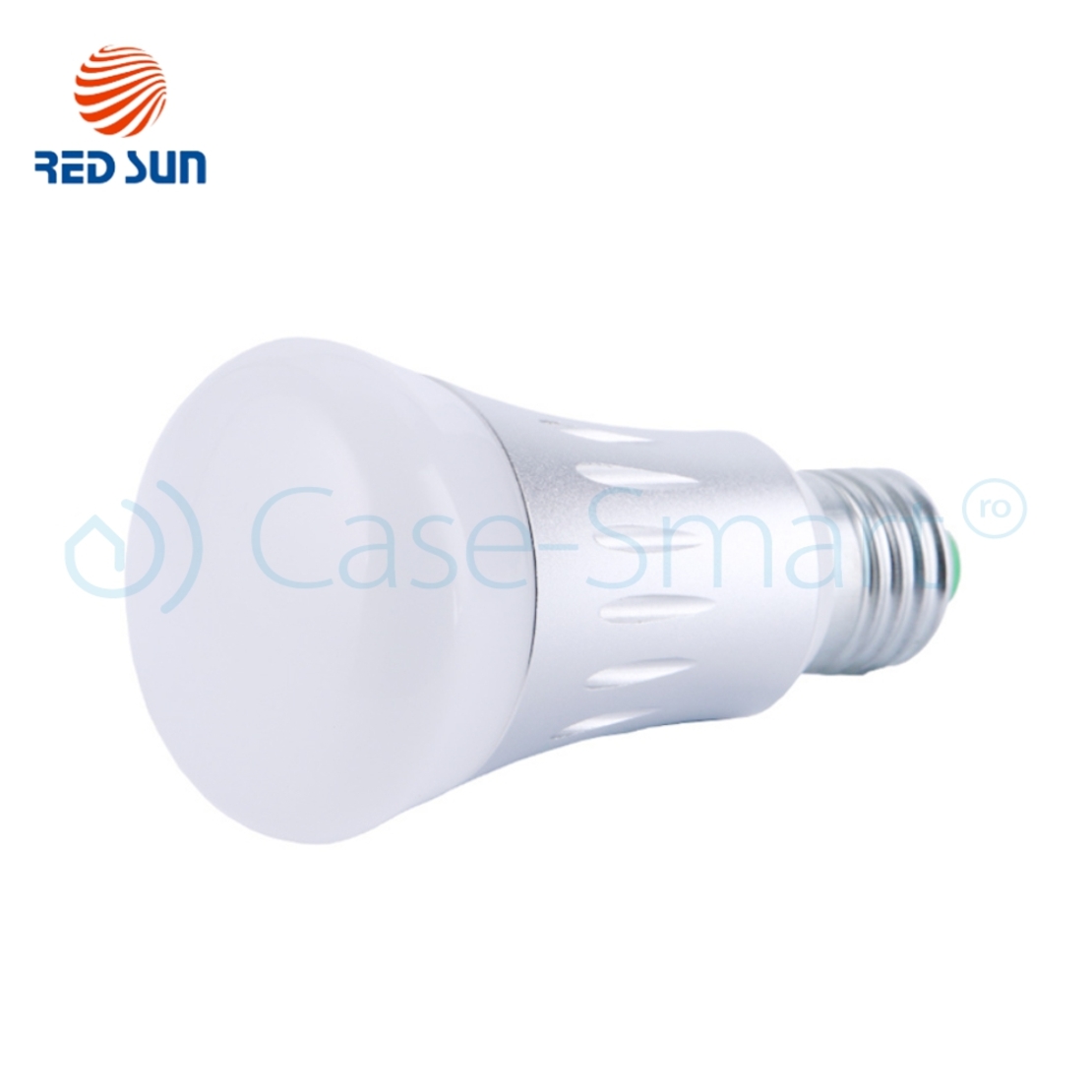 Bec inteligent LED RGB wifi rotund Red Sun, control de pe aplicatie mobila - RS-SLD02-E27