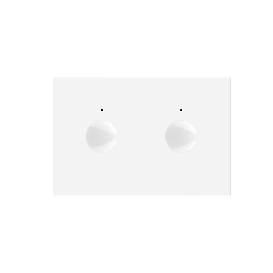 Modul intrerupator dublu cu touch Livolo standard Italian, Serie noua, alb