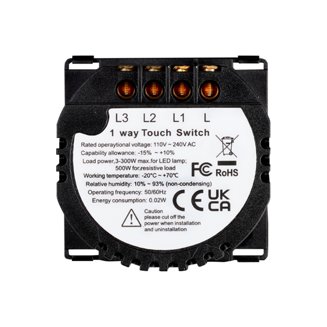 Modul Intrerupator Triplu din Silicon cu Touch LUXION