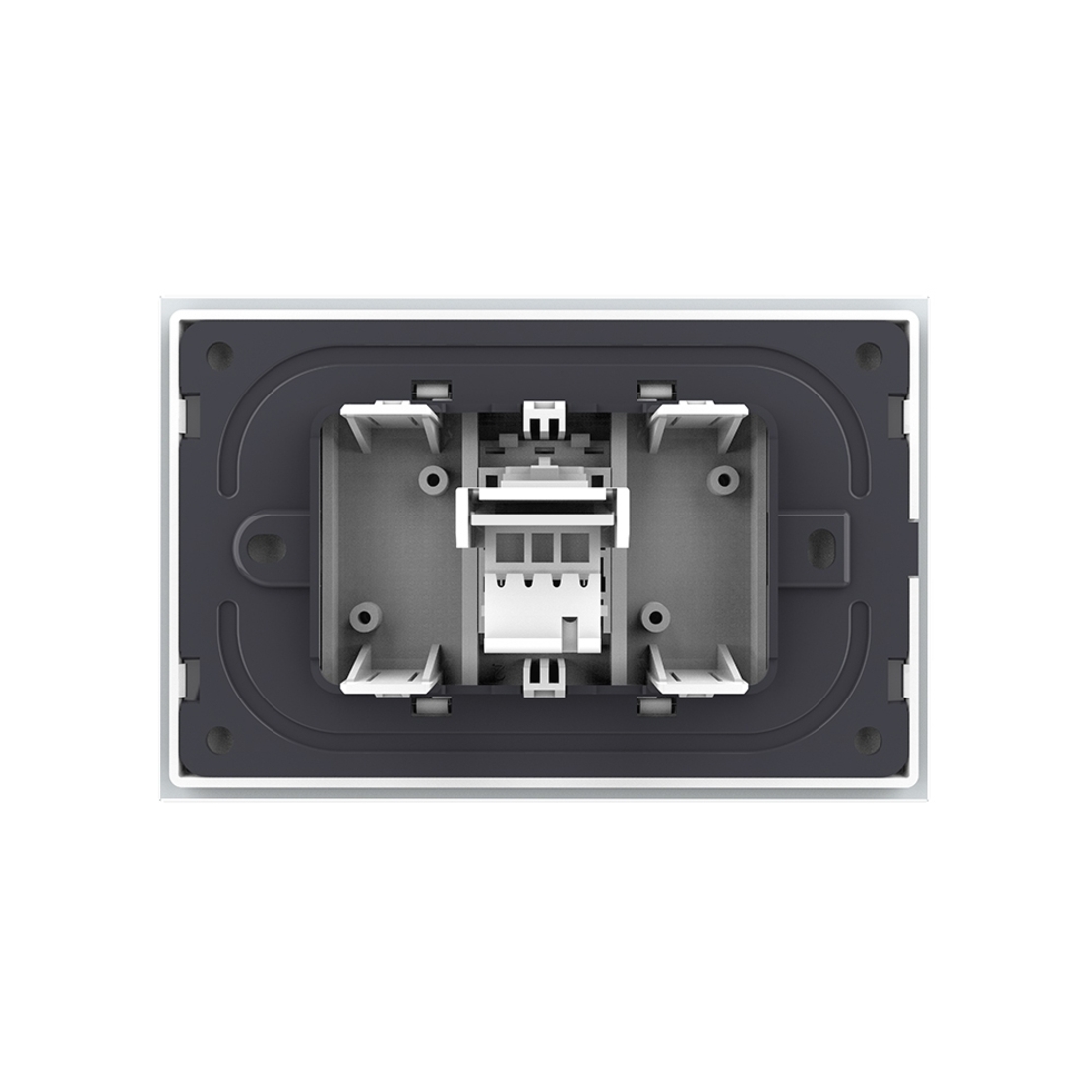 Priza Telefon LIVOLO cu Rama din Sticla, alb