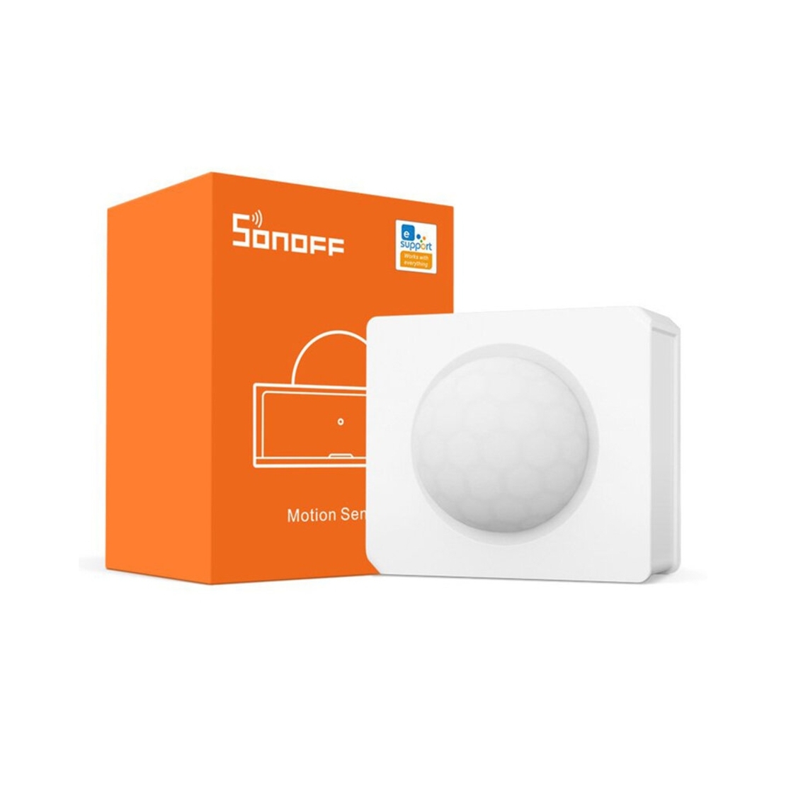 Senzor de miscare inteligent Sonoff PIR3-RF, Control aplicatie, Conexiune wireless