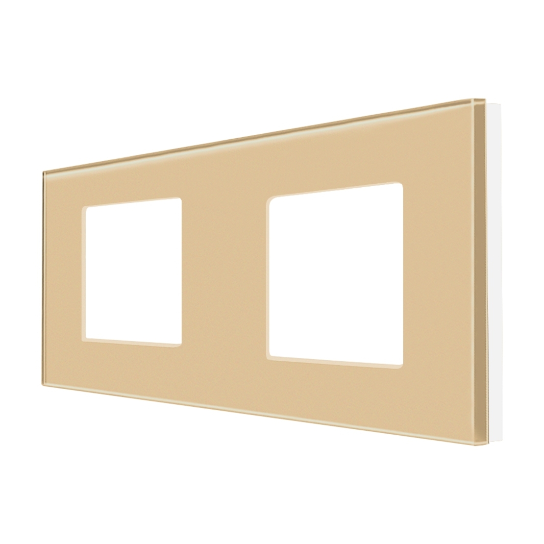 Rama Dubla LUXION Din Sticla, auriu