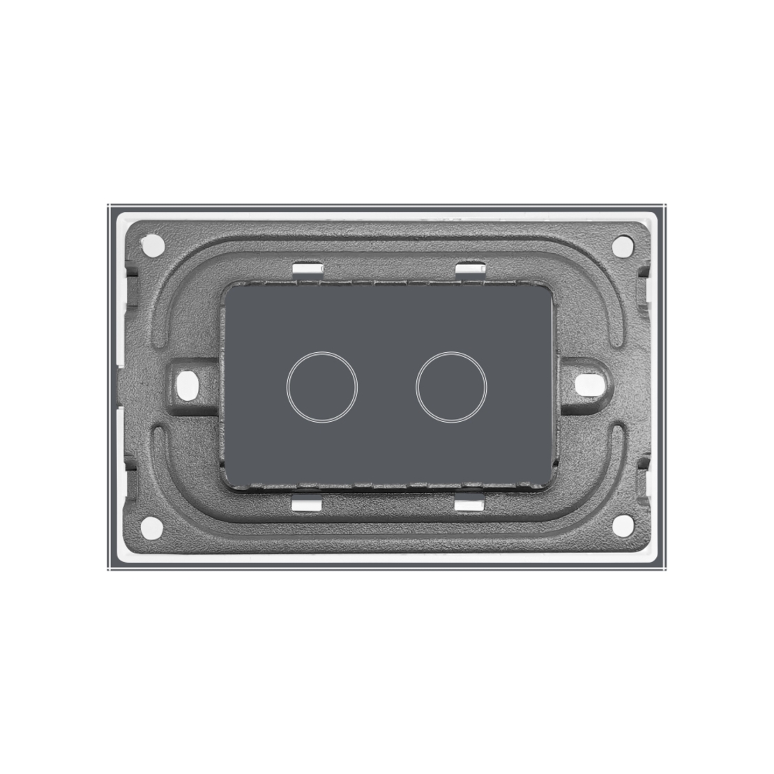 Panou Intrerupator Dublu cu Touch LIVOLO Din Sticla, Standard Italian, auriu