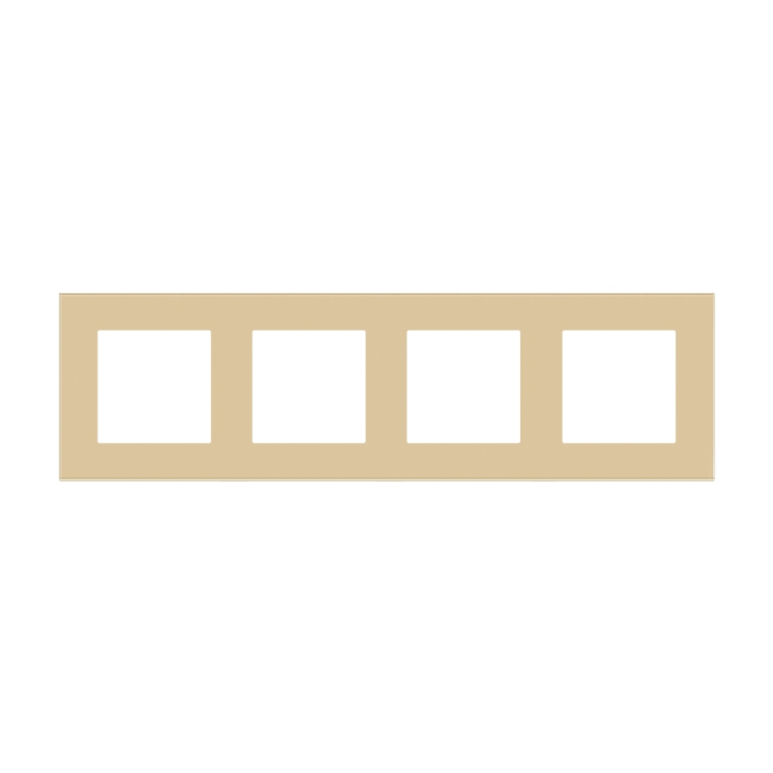 Rama Cvadrupla LUXION Din Sticla, auriu