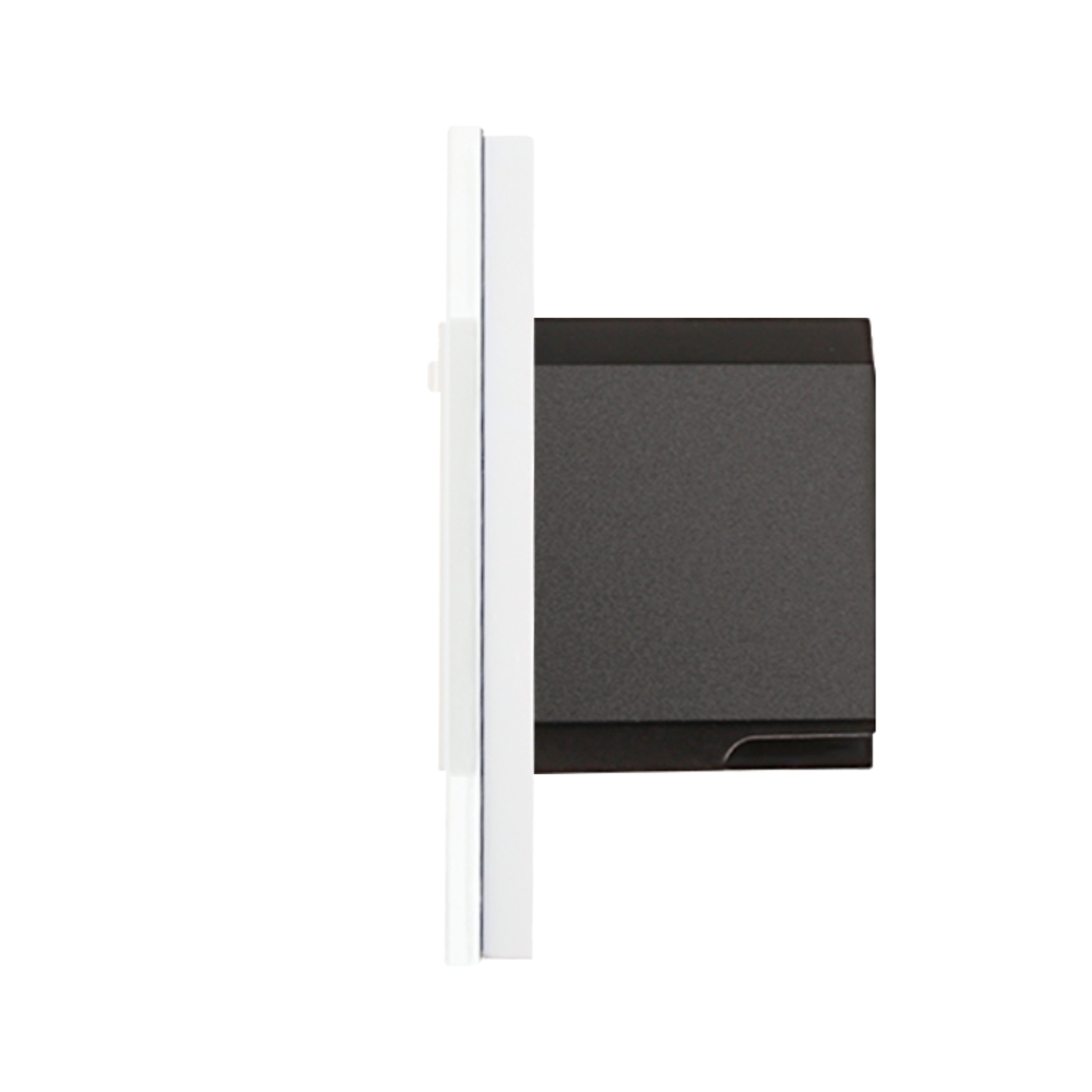 Priza Simpla Wi-Fi cu Monitorizare Consum, cu Rama din Sticla LUXION, alb