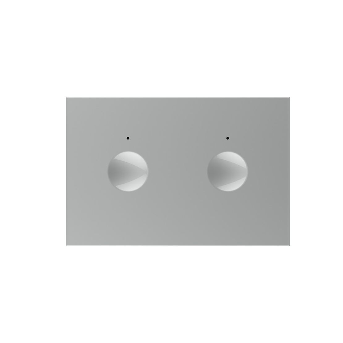 Modul intrerupator dublu cu touch Livolo standard Italian, Serie noua, gri