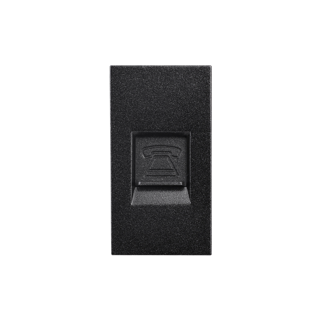 Modul Priza Telefon 1M LUXION, Standard Italian, negru