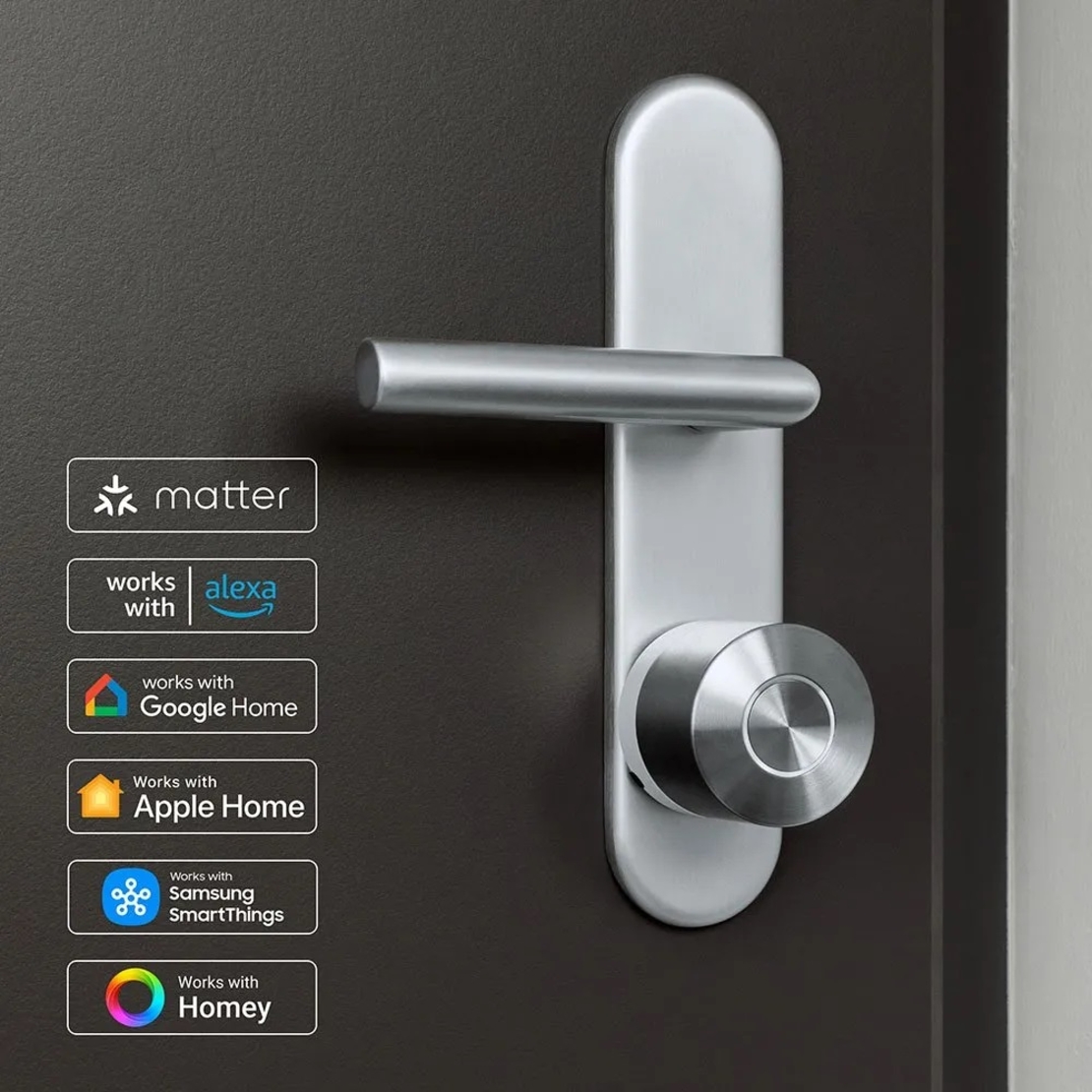 Incuietoare Inteligenta Nuki Smart Lock Ultra, Cilindru Universal Inclus, Blocare / Deblocare Automata