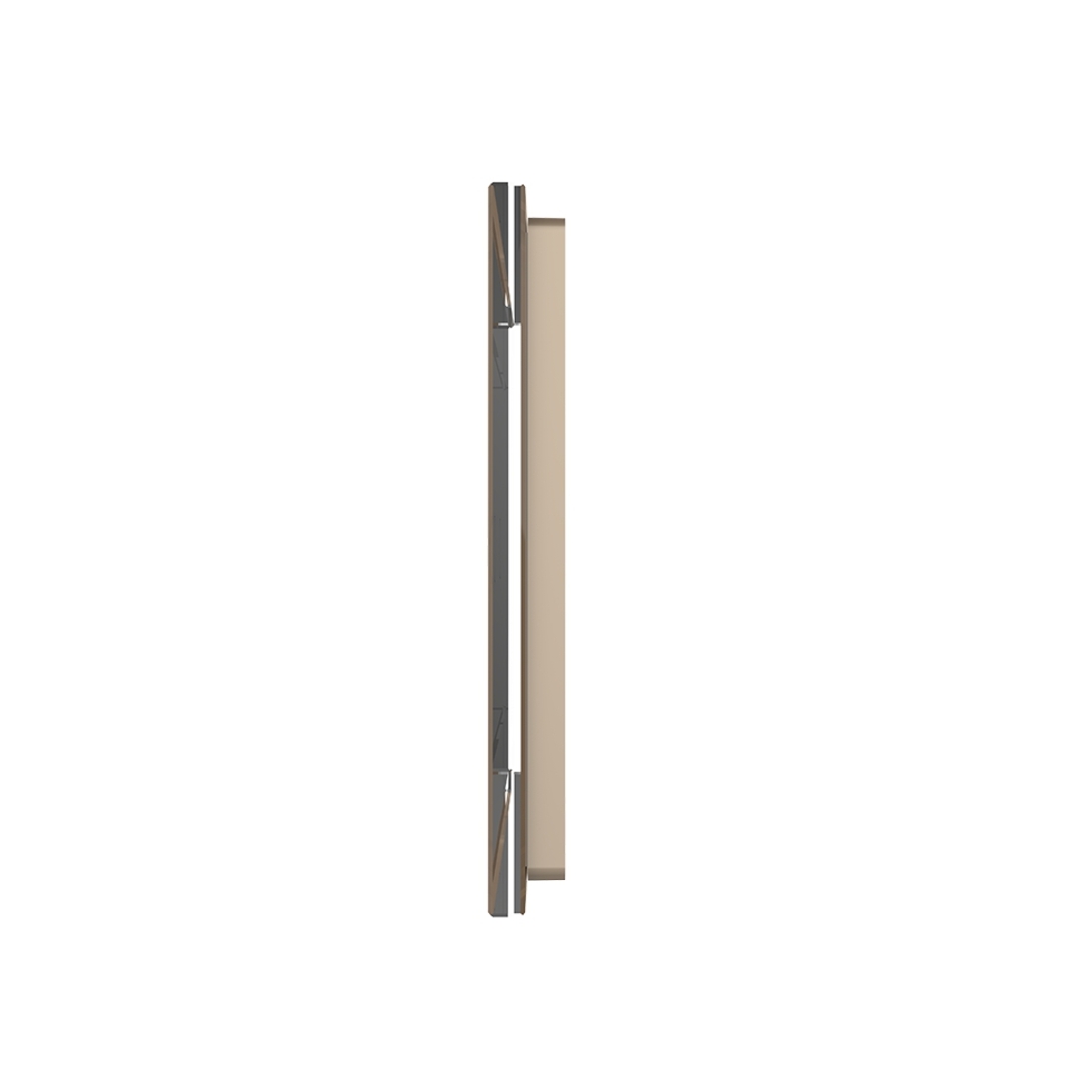 Panou Intrerupator Simplu + Simplu cu Touch LIVOLO din Sticla, Standard Italian - 4M, auriu