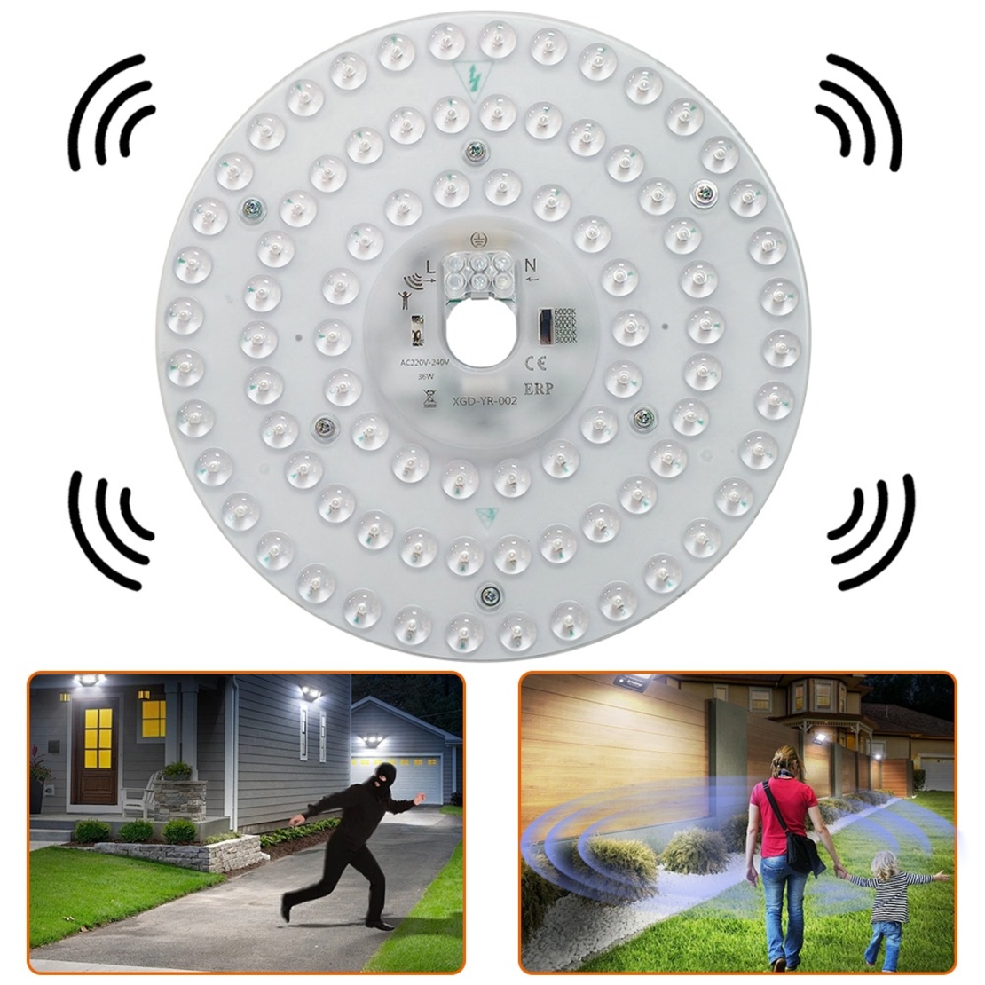 MODUL LED CU SENZOR PT APLICA FI/170 REGLABIL 12W/18W/24W 1390LM/2100LM/2800LM 5CCT