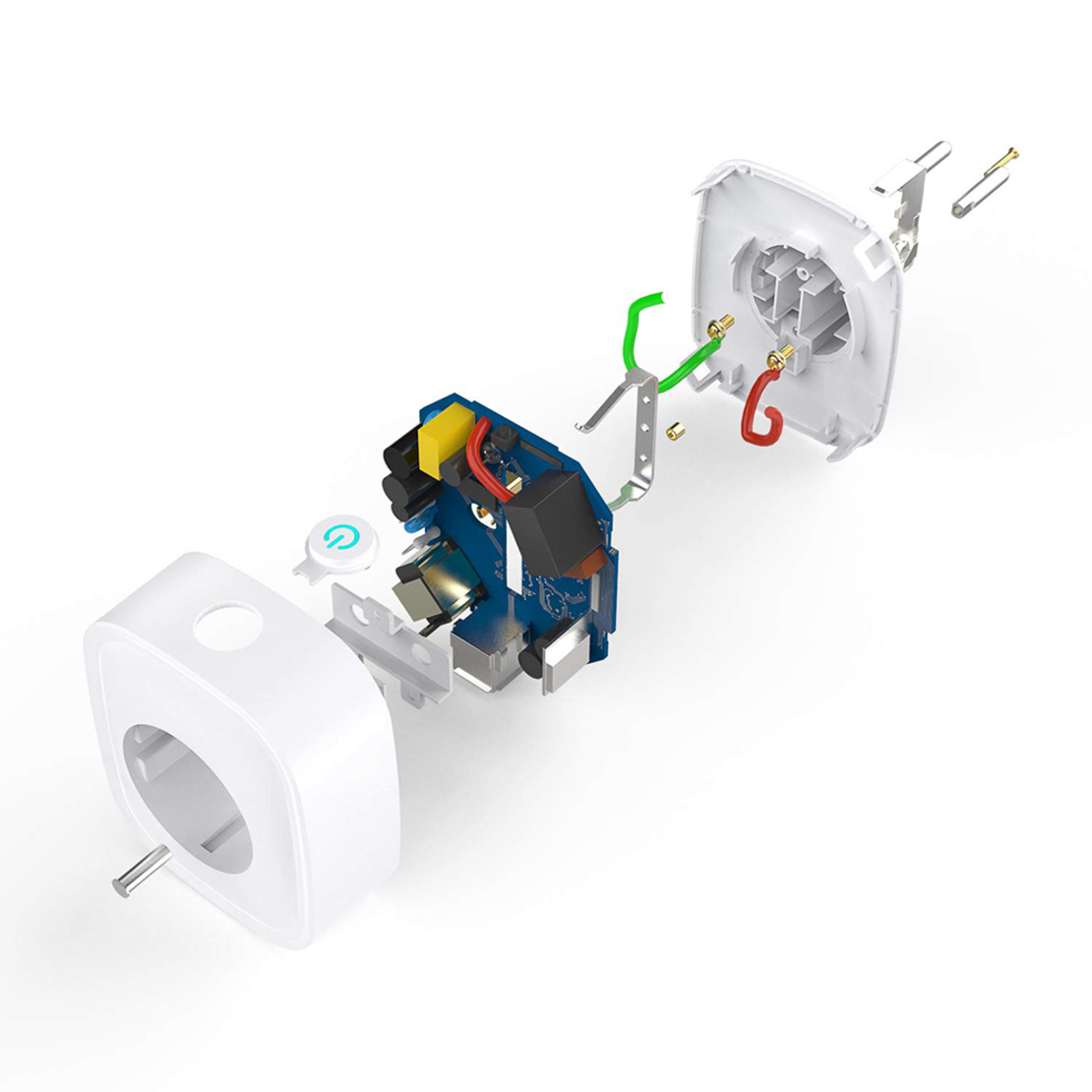 Priza inteligenta Gosund SP112, Wi-Fi, 3600W, 2 x USB, Control aplicatie, Programare, Monitorizare consum