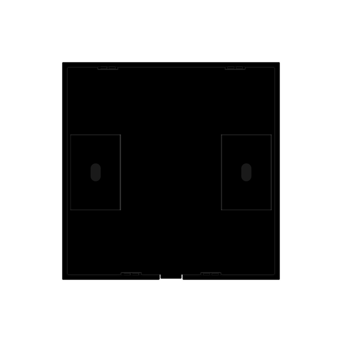 Telecomanda cu Touch Screen si 2 Canale RF433 LUXION, negru