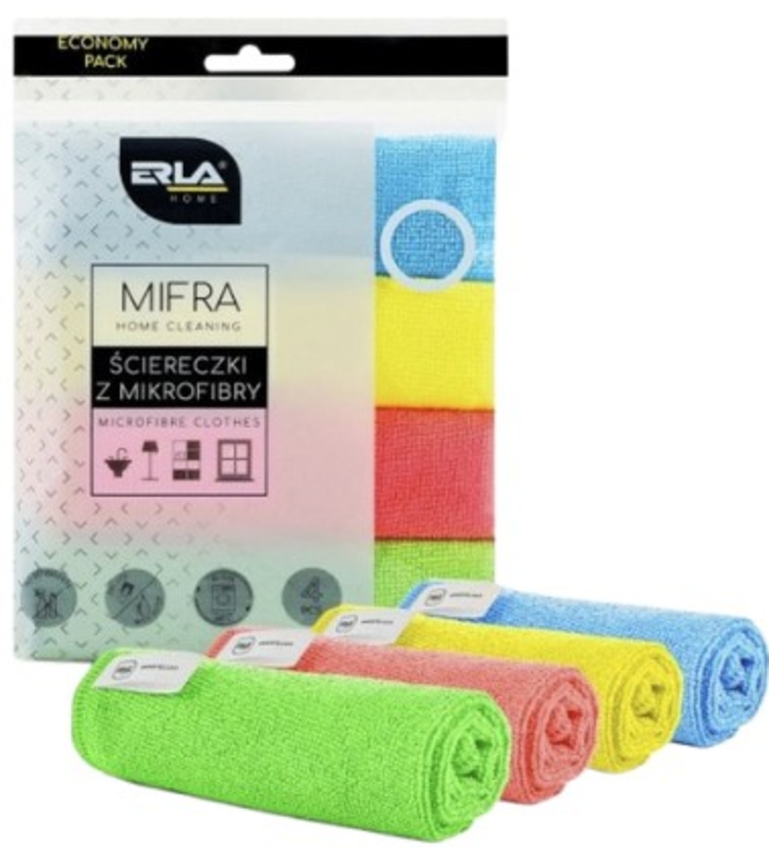 ERLA MIFRA - Laveta universale microfibra set 4 buc