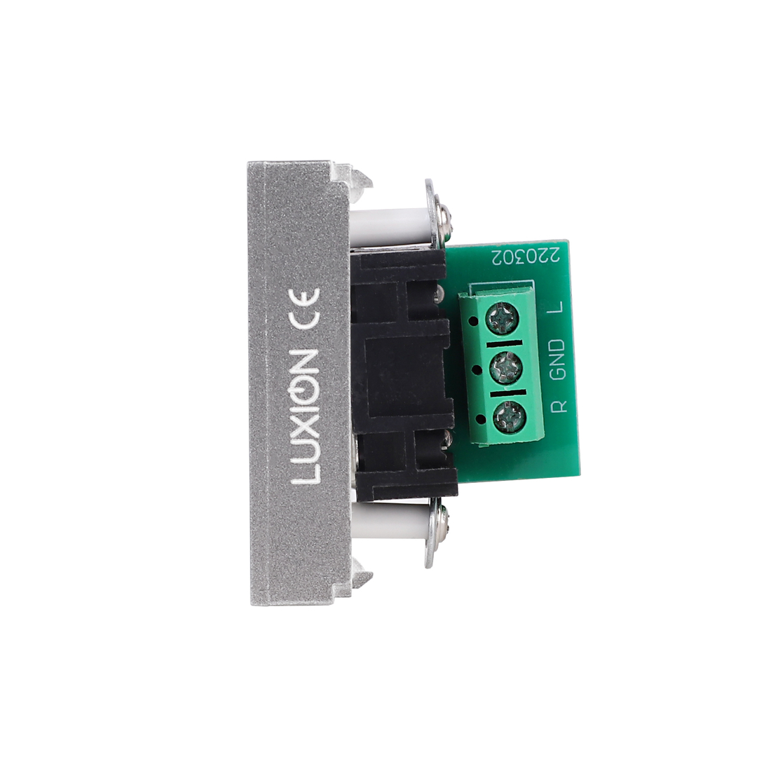 Modul Priza Audio 1M LUXION, Standard Italian, gri