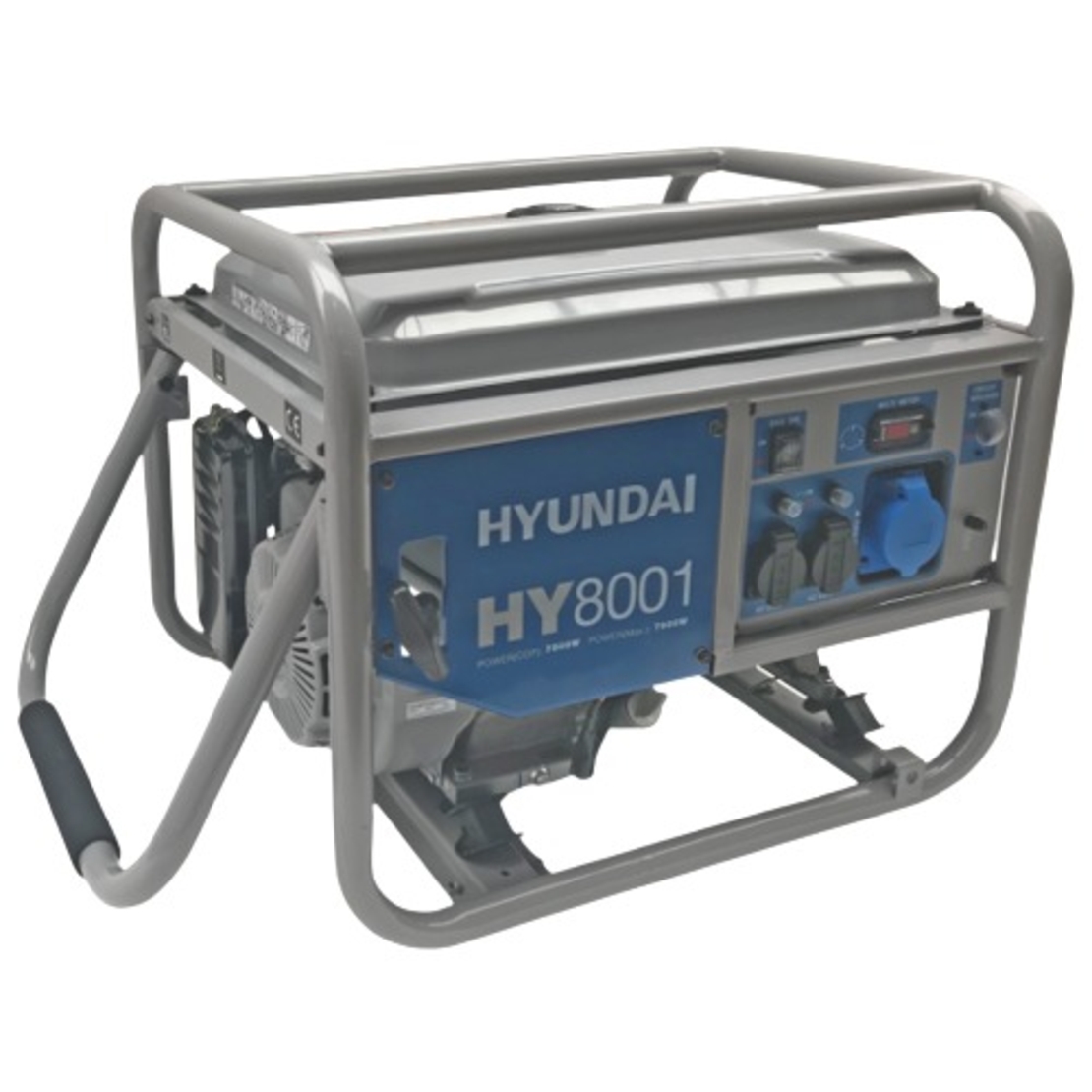 Generator de curent monofazat Hyundai HY8001 cu motor pe benzina, 8 kVA