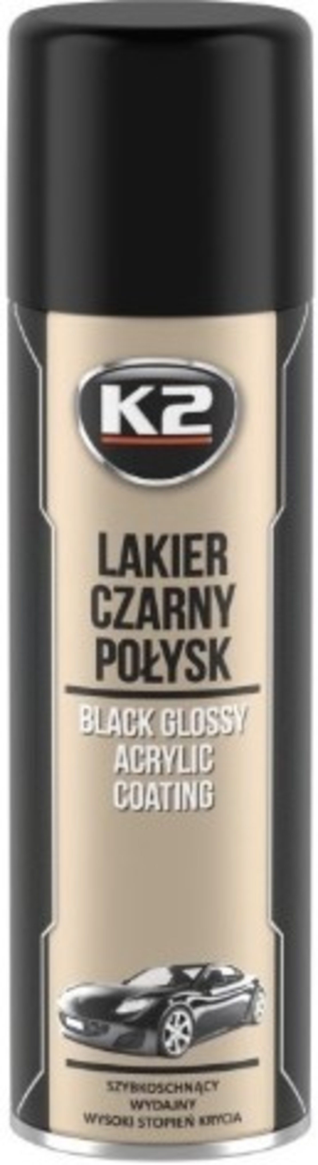 SPRAY VOPSEA NEGRU LUCIOS - 500 ml.