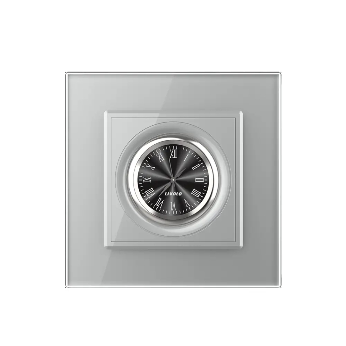 Ceas Mecanic Livolo cu Rama din Sticla Securizata, gri