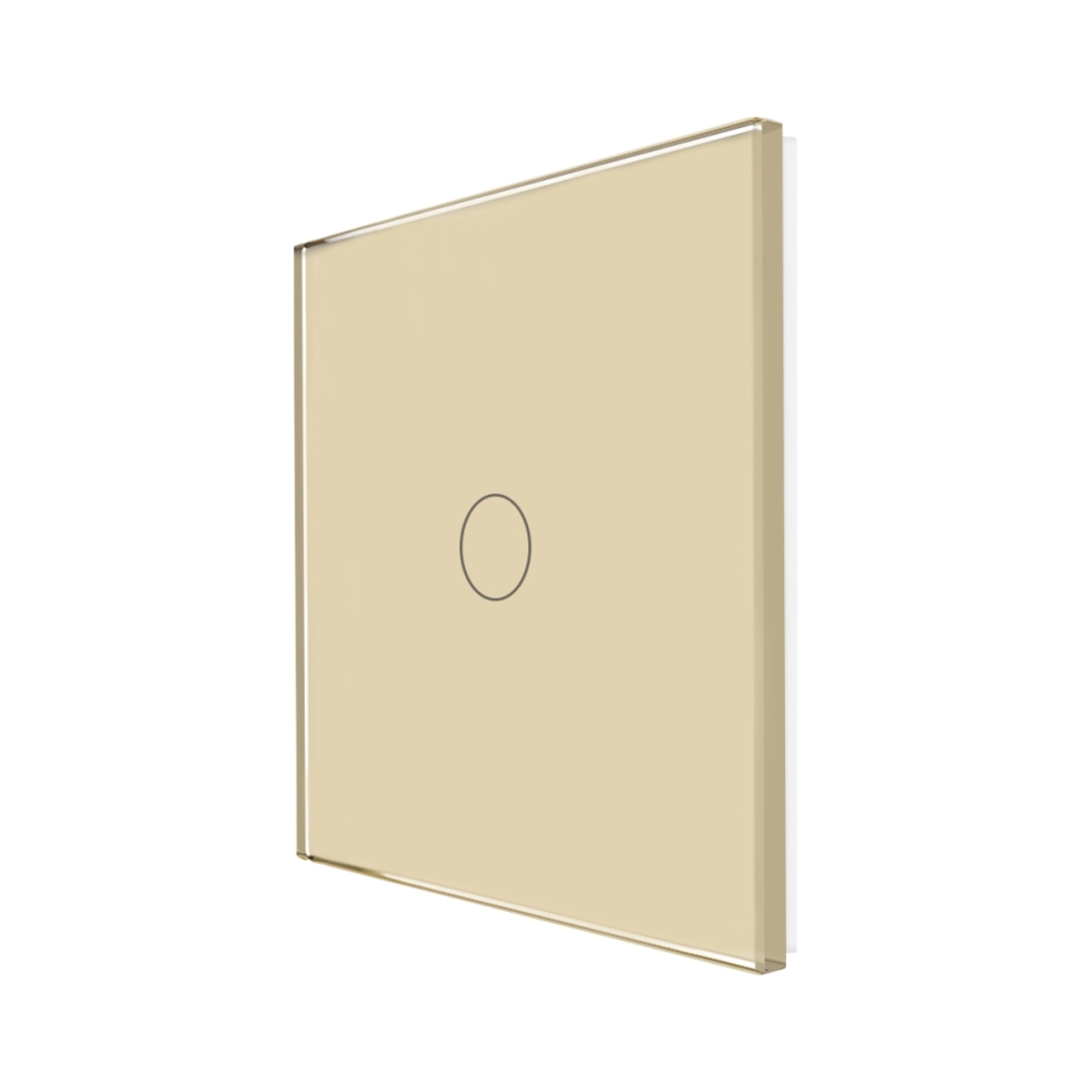 Panou Intrerupator Simplu cu Touch Din Sticla LUXION, auriu