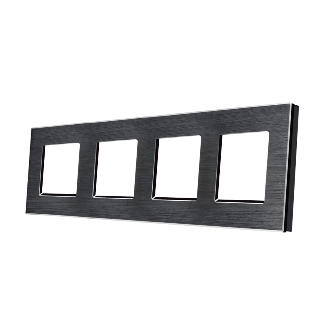 Rama Cvadrupla din Aluminiu LUXION, negru