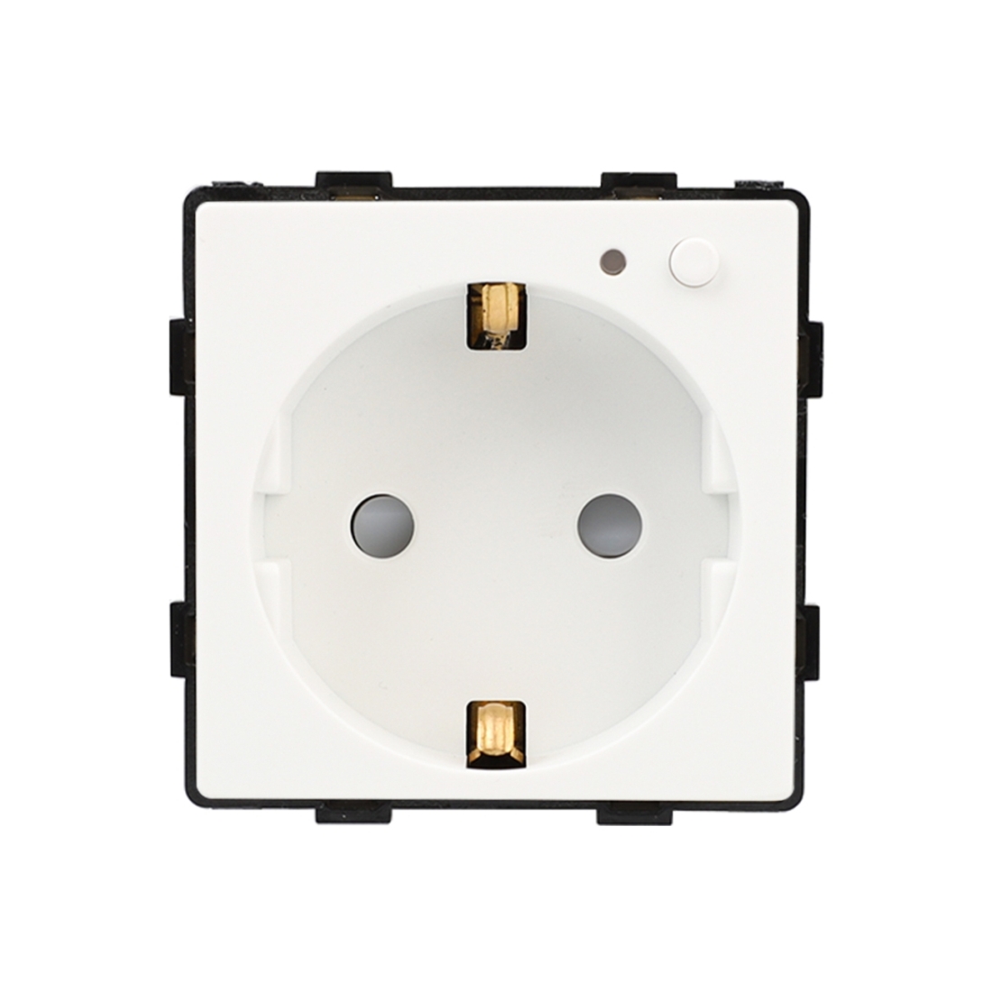 Modul Priza Inteligenta cu Protocol Zigbee si Monitorizare Consum, Fara Rama Din Sticla LUXION, alb