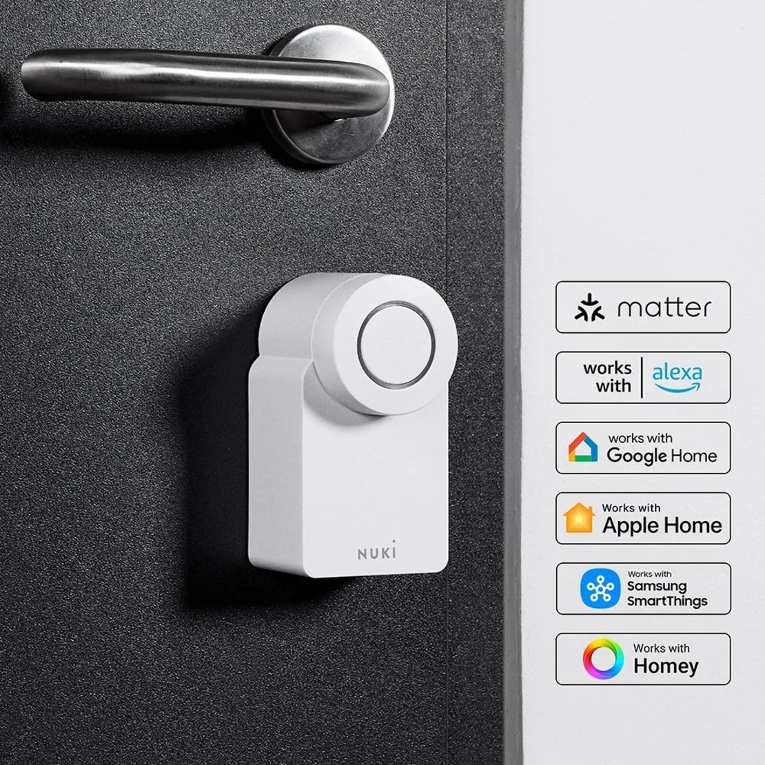 Incuietoare Inteligenta Nuki Smart Lock Go, Fara Cheie, Blocare / Deblocare Automata, Pana La 200 Utilizatori