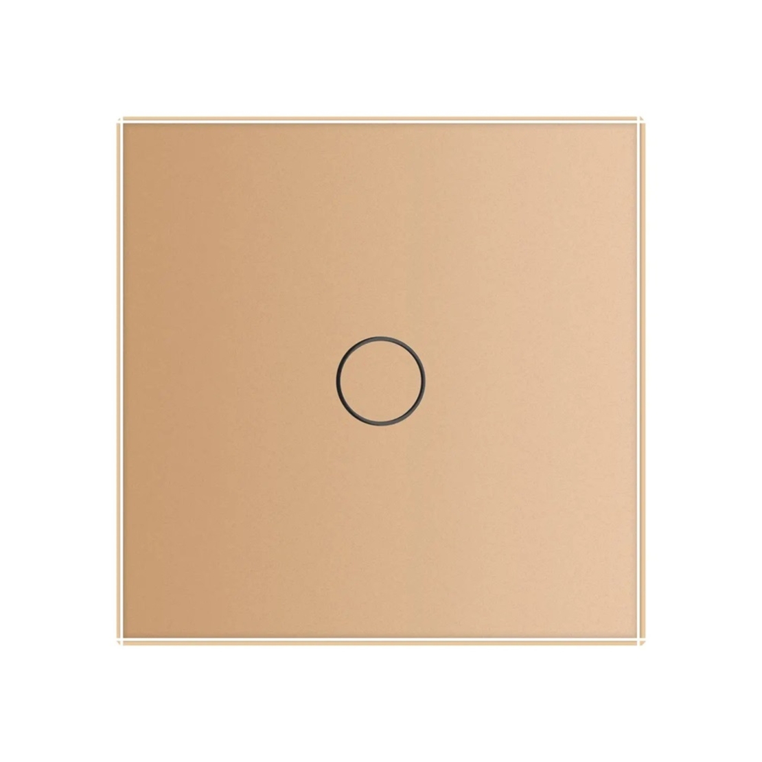 Intrerupator Simplu cu Variator si Touch LIVOLO din Sticla - Protocol ZigBee EC, auriu