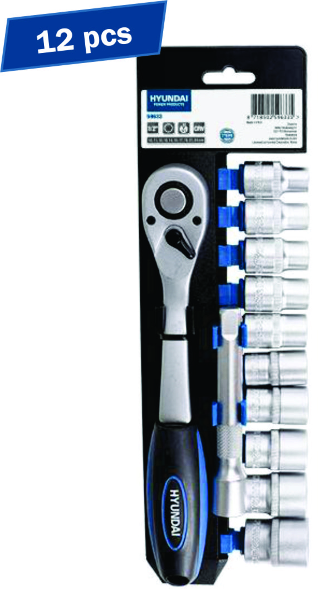 Set 12 chei clichet tubulare 1/2 HYUNDAI HY-59633