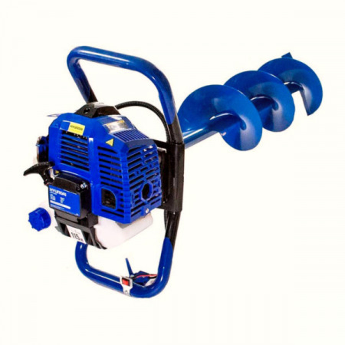 Motoburghiu Hyundai HY-EA520, 51.7 cmc, motor puternic de 2.2 CP, sistem anti-vibratii, livrat cu 3 burghie (100, 150 si 200 mm)