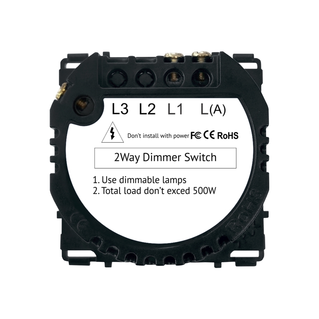 Modul Intrerupator Simplu cu Variator, Cap Scara cu Touch LUXION