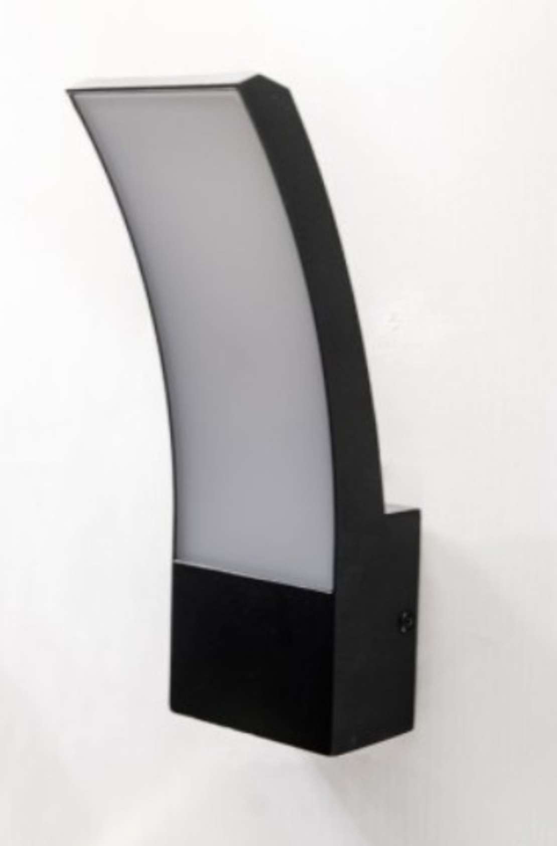 APLICA LED EXTERIOR NEGRU 12W/700LM/3000K IP65 230V 230x105x80MM