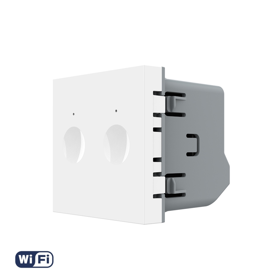 Modul Intrerupator Dublu Wi-Fi cu Touch LIVOLO – Serie Noua, alb