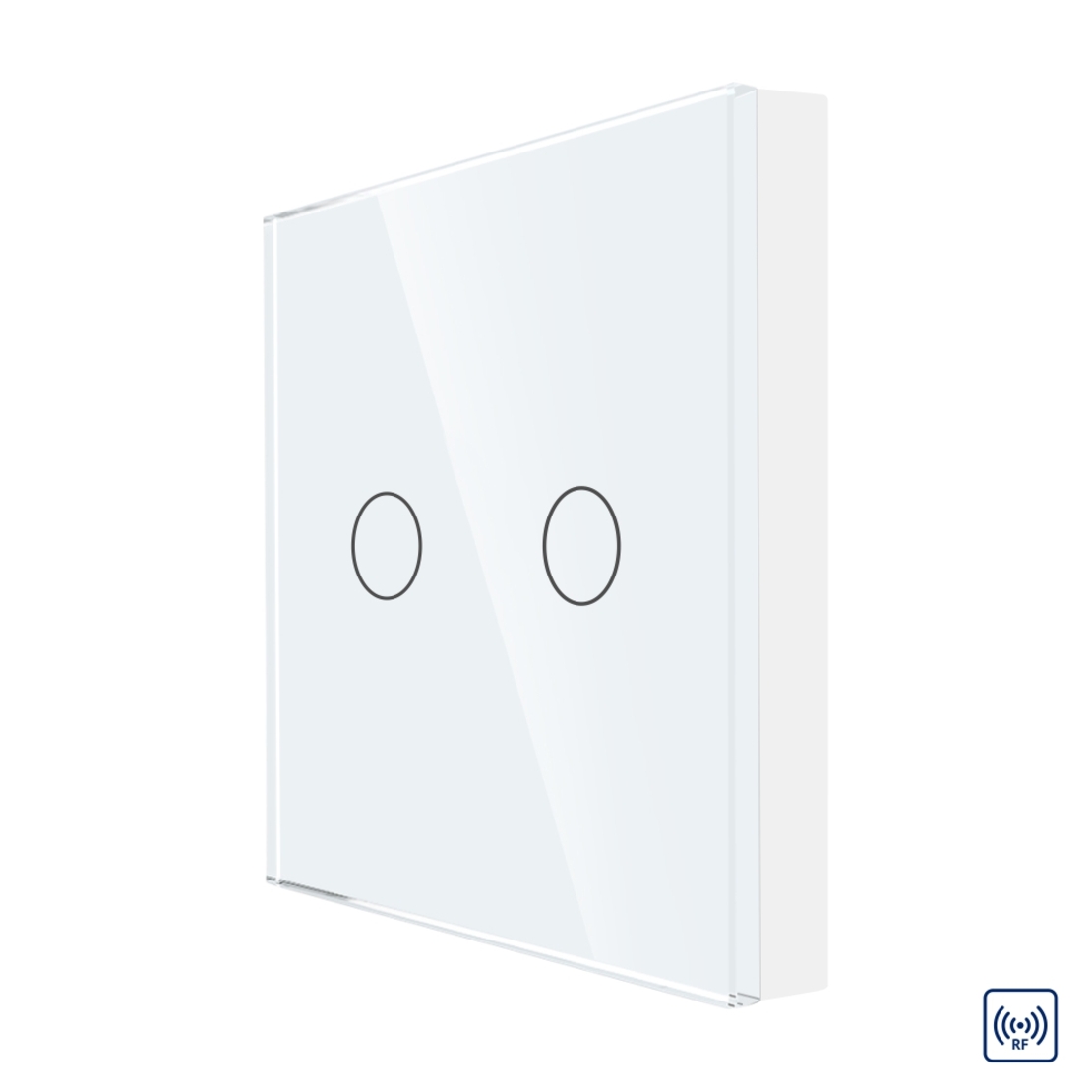 Telecomanda cu Touch Screen si 2 Canale RF433 LUXION, alb