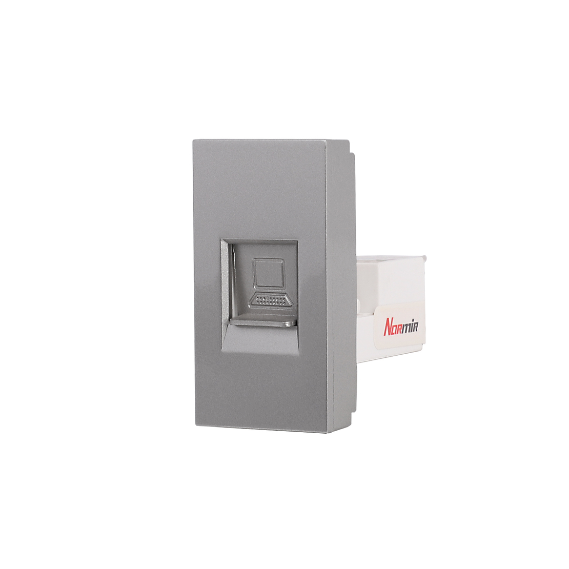 Modul Priza Internet 1M LUXION, Standard Italian, gri