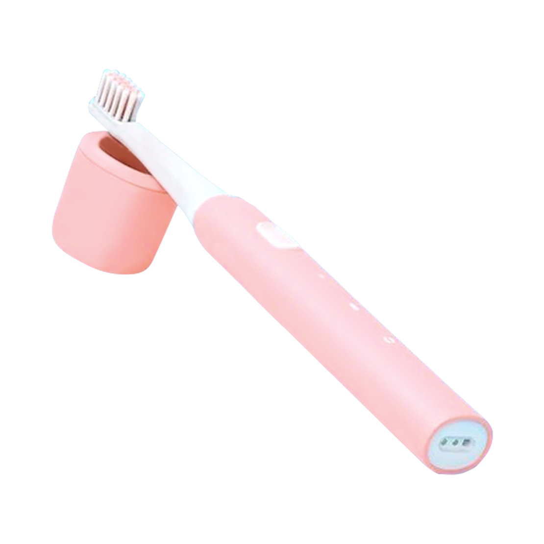 Periuta de dinti electrica Sonic Infly, Baterie 320 mAh, Impermeabila IPX7, Incarcare USB, roz