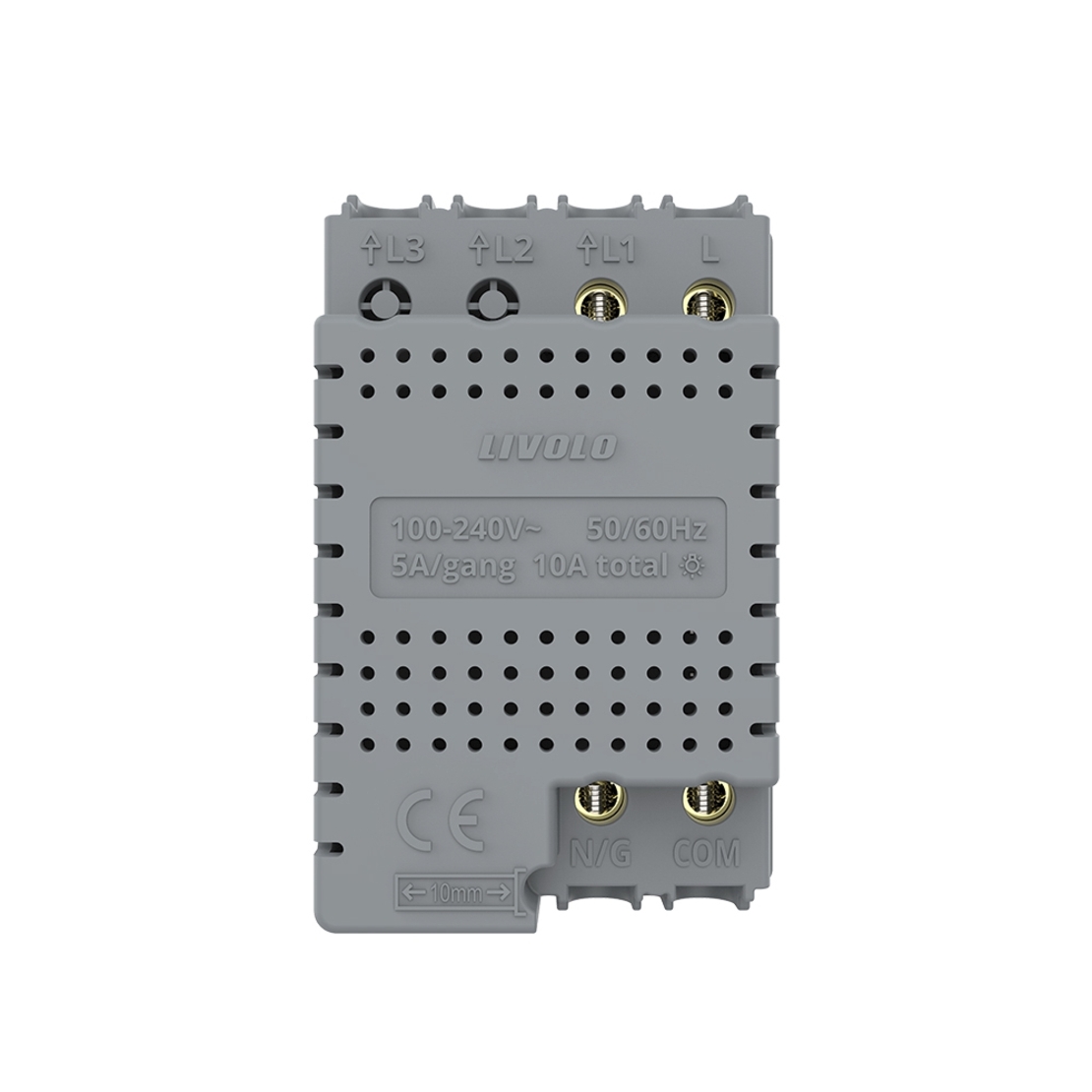 Modul Intrerupator Simplu Cap Scara / Cruce Wi-Fi cu Touch LIVOLO, standard italian – Serie Noua, Alb