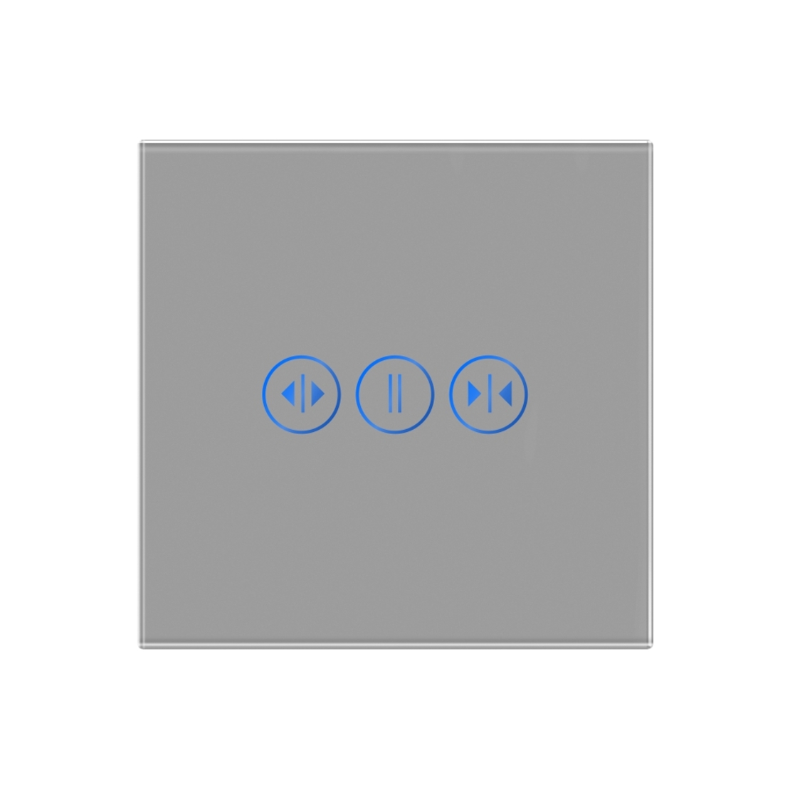 Intrerupator Wi-Fi Draperie cu Touch din Sticla LUXION, gri