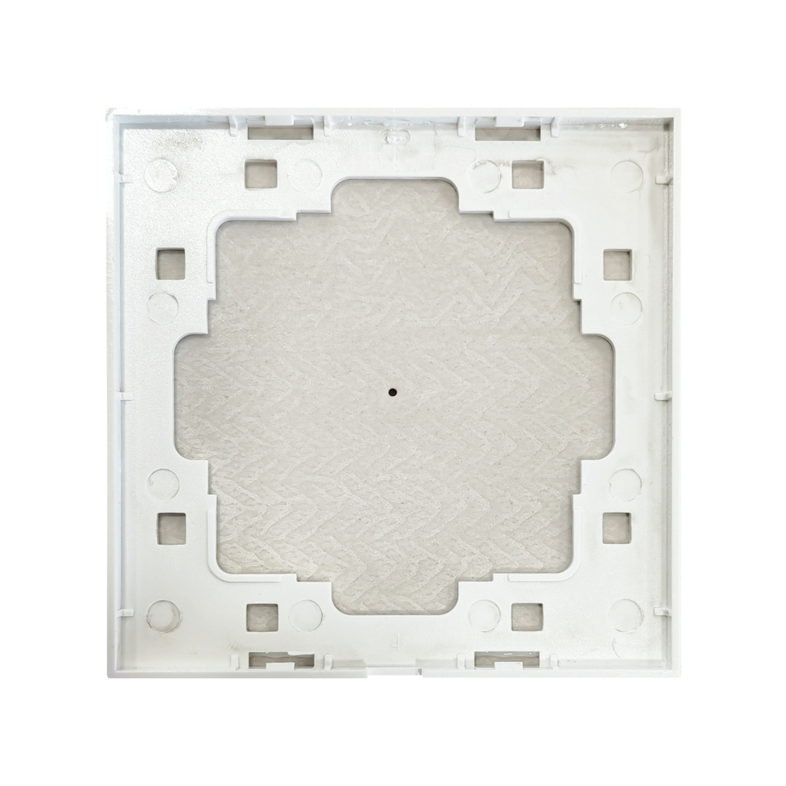 Panou Intrerupator Simplu cu Touch din Marmura LUXION, alb