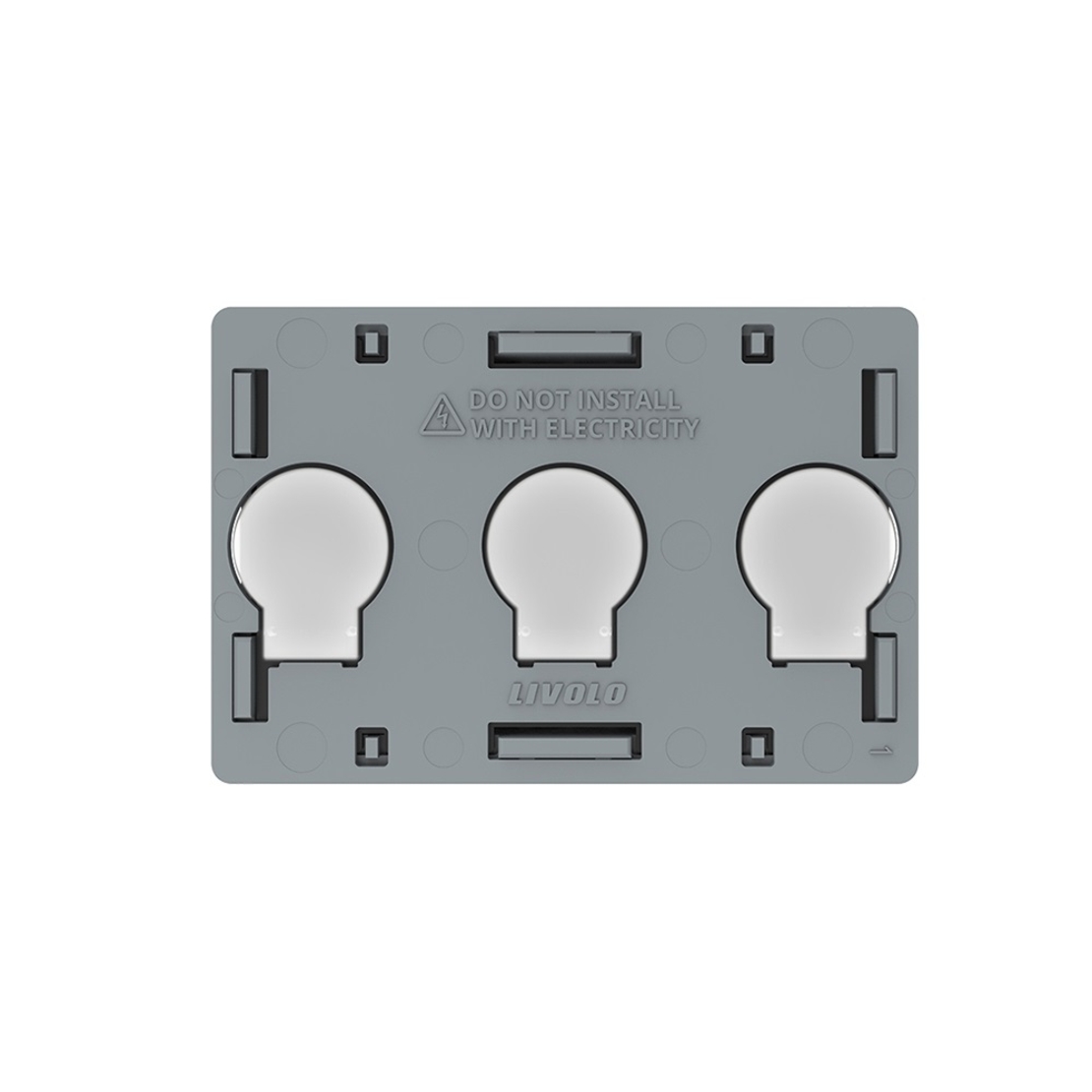 Modul intrerupator triplu cu touch Livolo standard Italian
