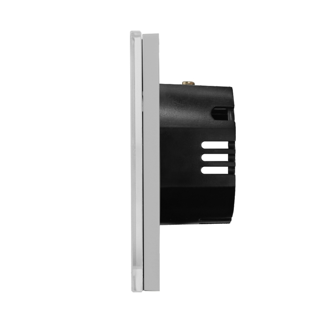 Intrerupator Dublu cu Touch din Sticla LUXION, gri