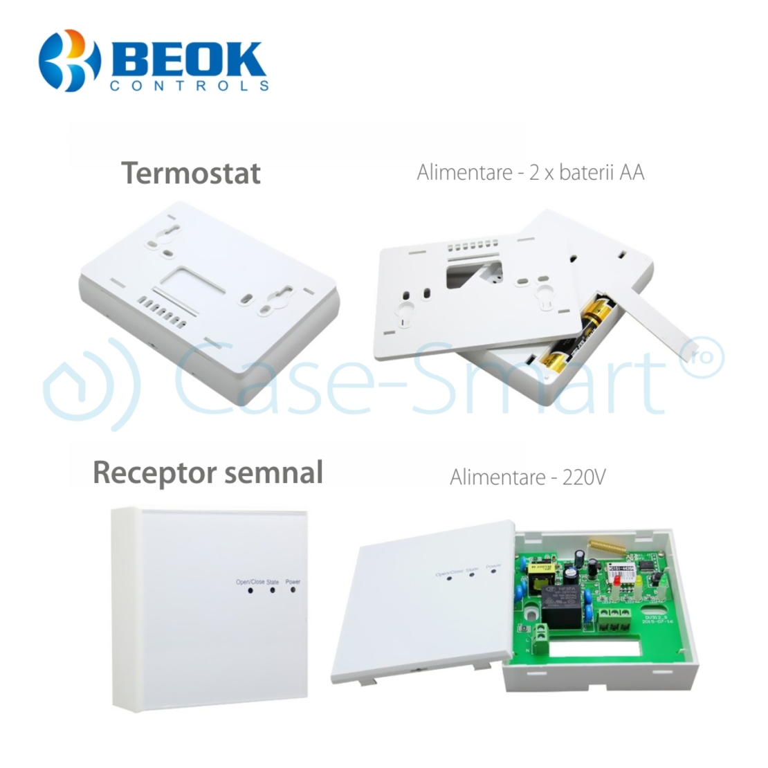 Termostat pentru centrala termica pe gaz si incalzire in pardoseala BeOK BOT-X306