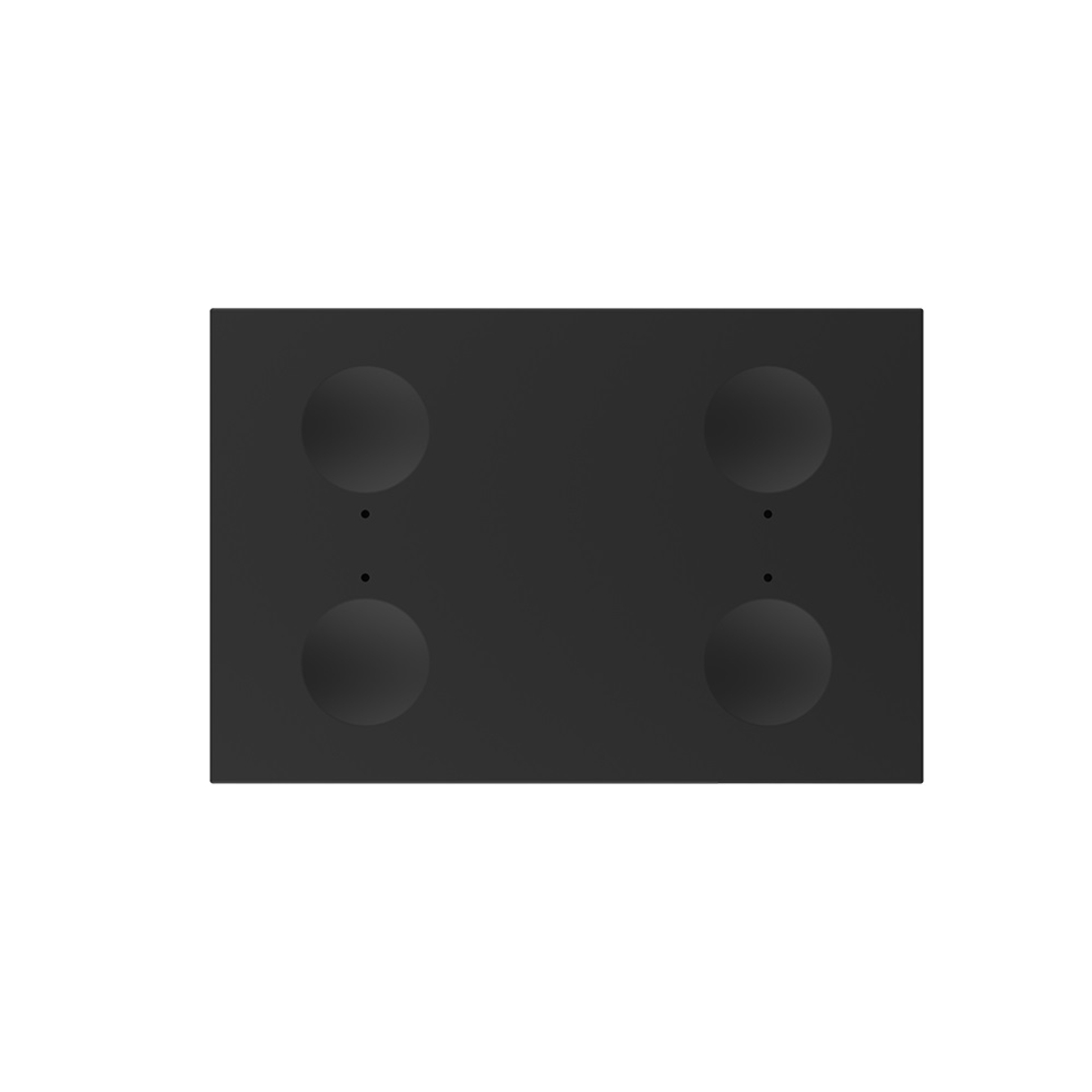 Modul intrerupator cvadruplu cu touch Livolo standard Italian, Serie noua, negru