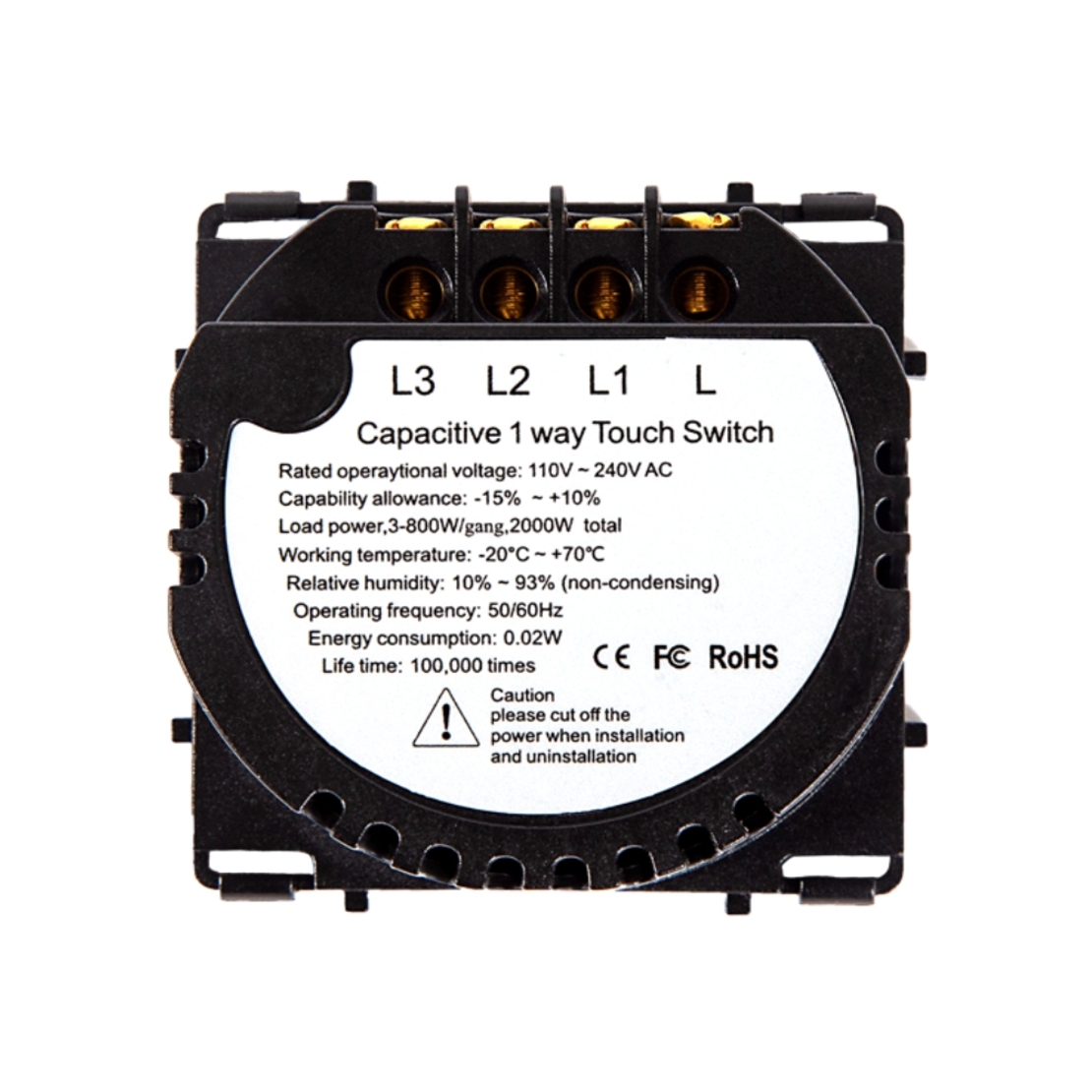 Modul Intrerupator Triplu cu Touch LUXION