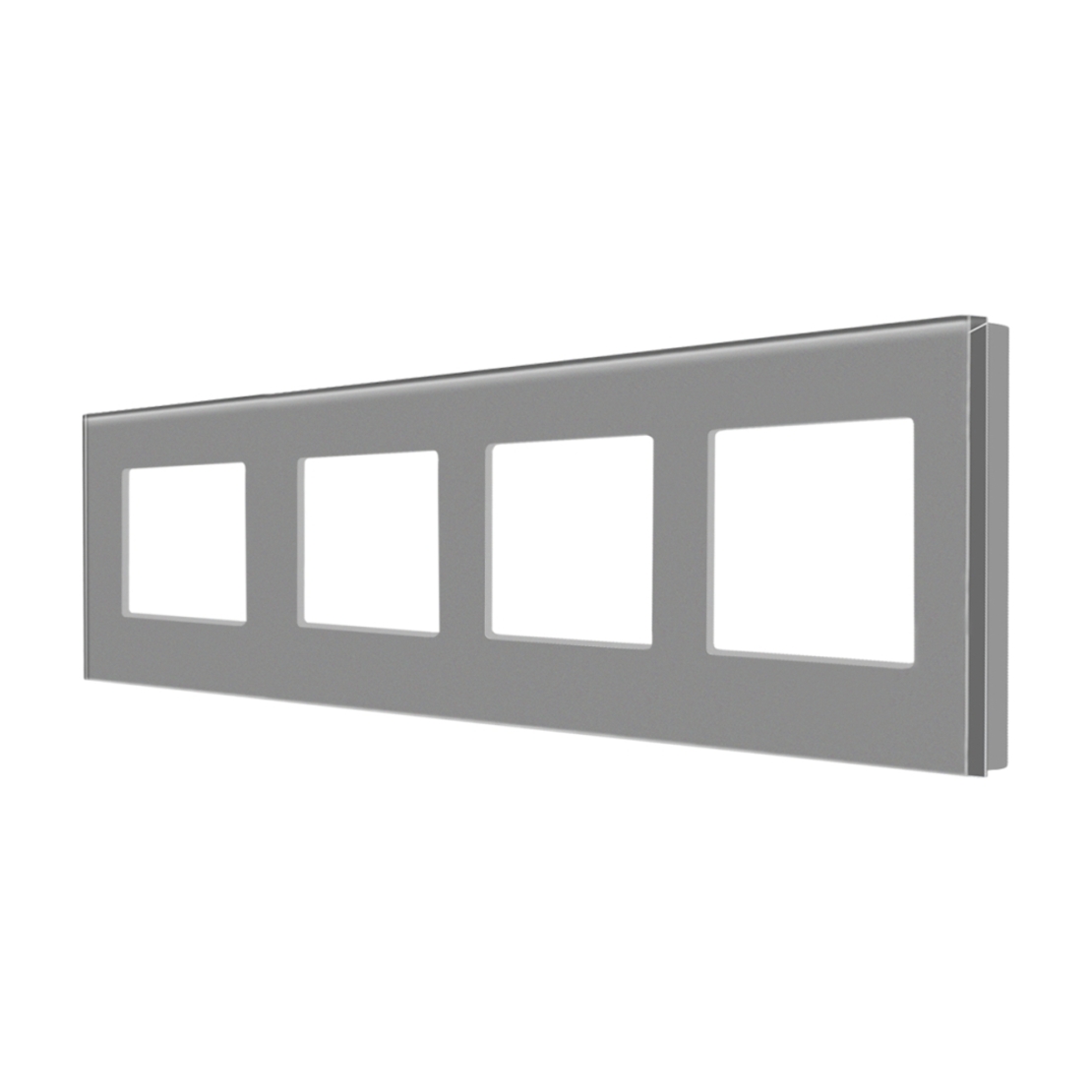 Rama Cvadrupla LUXION Din Sticla, gri