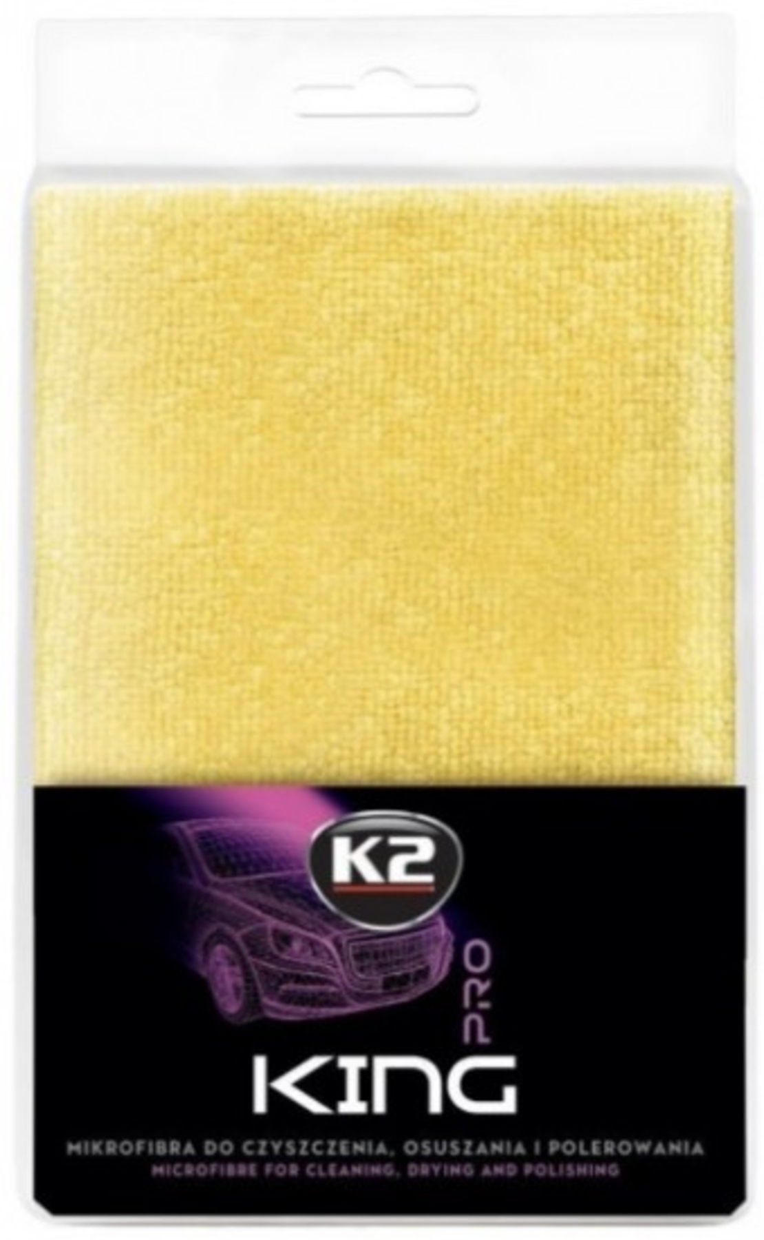 Laveta microfibra pentru lustruit  40mmx60mm - galbena