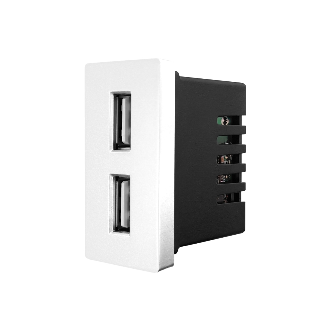 Modul Priza USB 2.4A 5V LUXION, alb