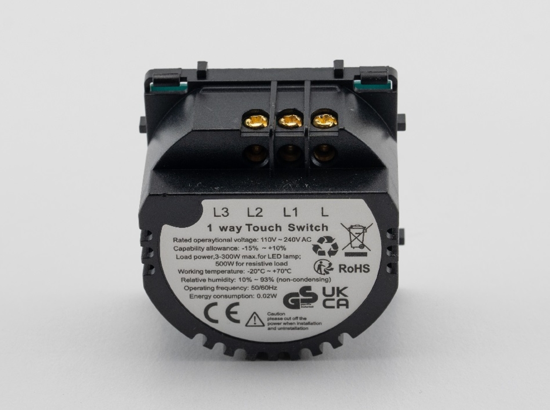 Modul Intrerupator Dublu din Silicon cu Touch LUXION