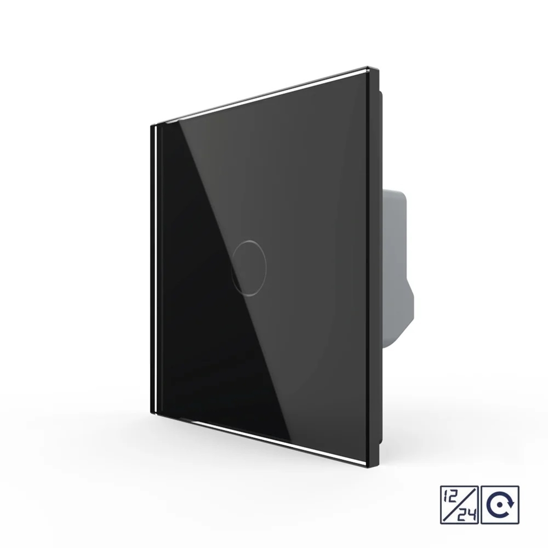 Intrerupator Simplu cu Revenire, Contact Uscat si 12/24V cu Touch LIVOLO – Serie Noua, negru