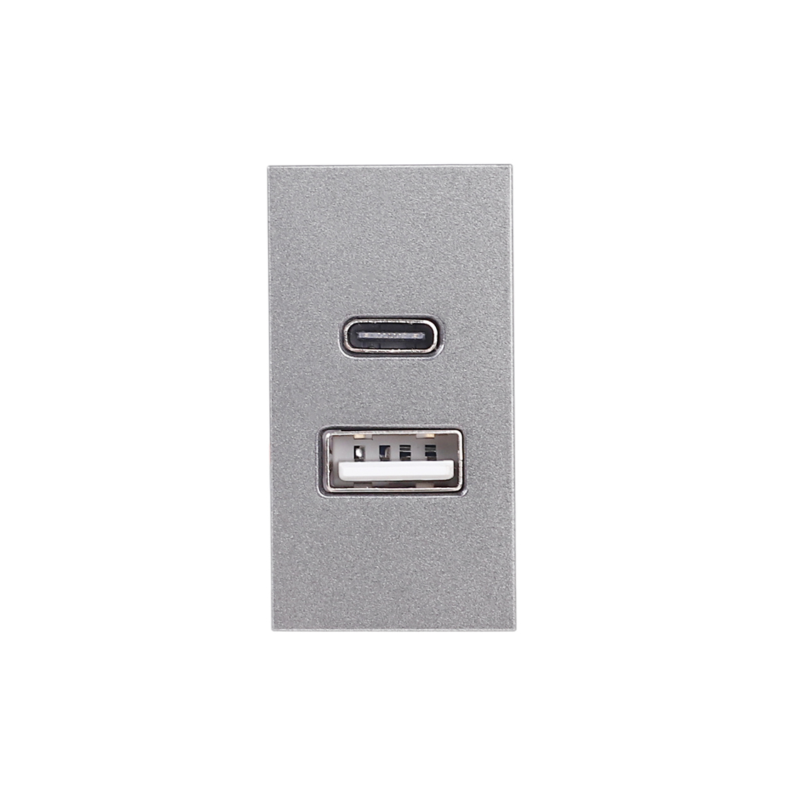 Modul Priza USB A+C 1M LUXION, Standard Italian, gri