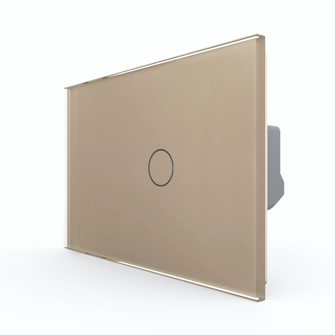 Intrerupator Simplu cu Touch LIVOLO din Sticla, Standard Italian – Serie Noua, auriu